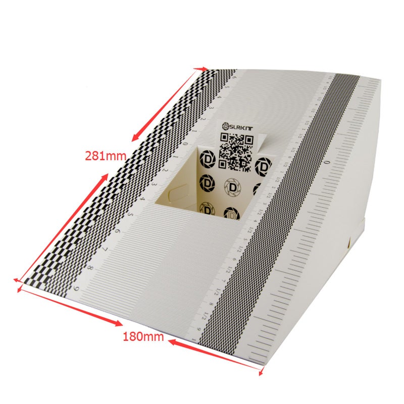 DSLRKIT 28X18cm Lens Focus Calibration Tool Alignment Ruler Folding Card (Pack of 2) - Image 2